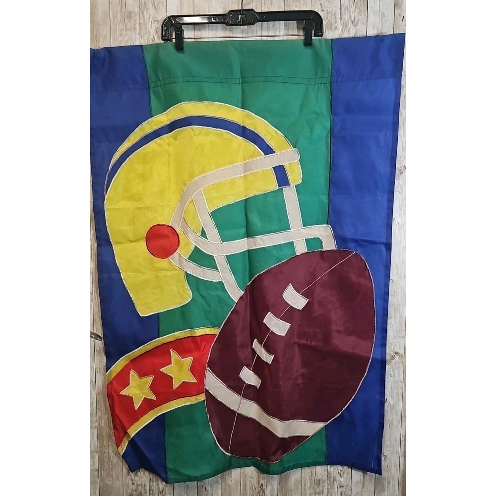 Football Helmet Decorative House Garden Flag